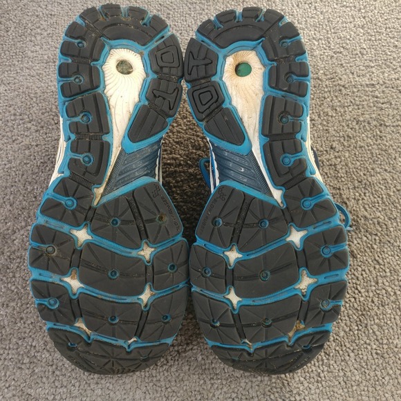 Brooks Glycerin 10 Women Size 10 Running Shoes White Blue Silver 1201121B489 - Picture 2 of 12